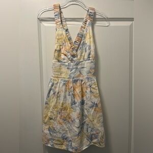 Abercrombie & Fitch Floral Linen Skort